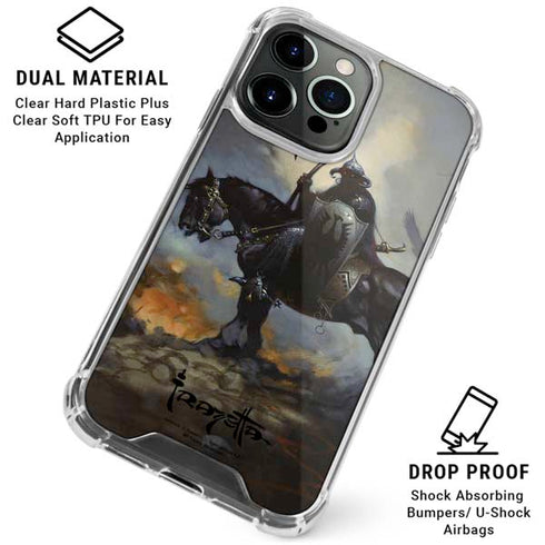 Death Dealer on Horseback by Frazetta iPhone 16 Pro Max Clear Case